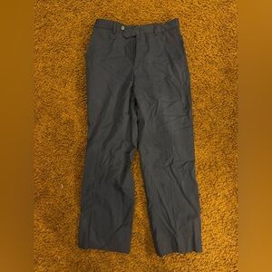 Navy Blue Plain Dress Pants